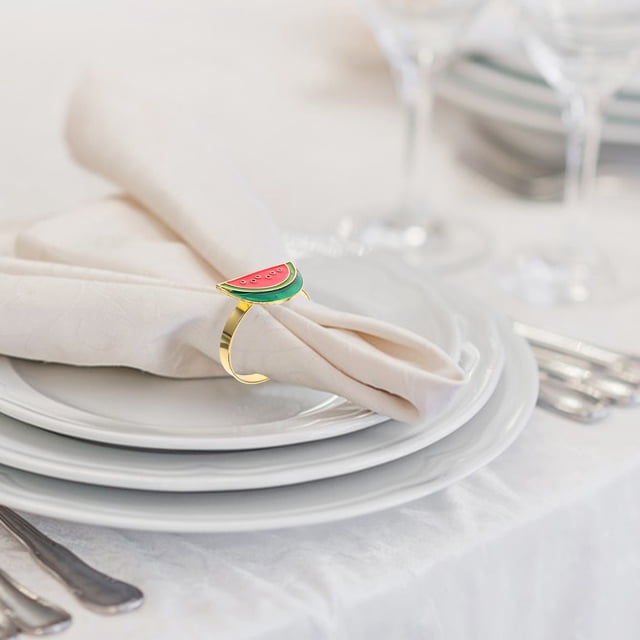 Milisten 6Ud Decorativos De Servilleta Con De Sandía Para Y Reuniones