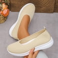 thumbnail image 4 of Women's Breathable Knit Slip-On Sneakers - Lightweight Casual Walking Shoes, Non-Slip Comfort Flats 39, 4 of 8