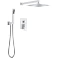 thumbnail image 2 of Matte Shower System Shower Trim Kit Rainfall Shower Head with Handheld Spray Wall Mounted Matte Finish GPM Flow Rate, 2 of 4