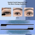 thumbnail image 4 of 2 Pack Eyelash Comb, Eyelash Separator Comb Curler , Eyelash Brush Comb With Metal Teeth-mascara Separated Lash Comb-eyebrow Brush Comb Makeup Brush K, 4 of 5
