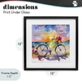 thumbnail image 4 of Stupell Industries Coastal Bicycle By The Seaside Black Framed Print Under Glass, 13 x 13, by Shelly Craig, 4 of 8