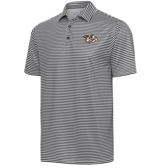 Men's Antigua  Black Nashville Predators Skills Polo