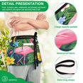 thumbnail image 4 of Yayeee Waist Apron with Pockets for Cooking Waterproof Half Server Aprons, Pink Flamingo Pattern, 4 of 7