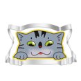thumbnail image 1 of Molde de acero inoxidable para galletas, molde para cortar con forma de ratón y gatito de dibujos animados, herramienta para hornear masa de pan al vapor, 1 of 6