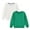 Green, variant on Odeerbi Toddler Boys Girls 2 PCS Cotton Crewneck Sweatshirts Fall Winter Pullover Sweatshirt Toddler Kids Cute Solid Color Long Sleeve Top Sweatshirts Toddler Clothes Yellow