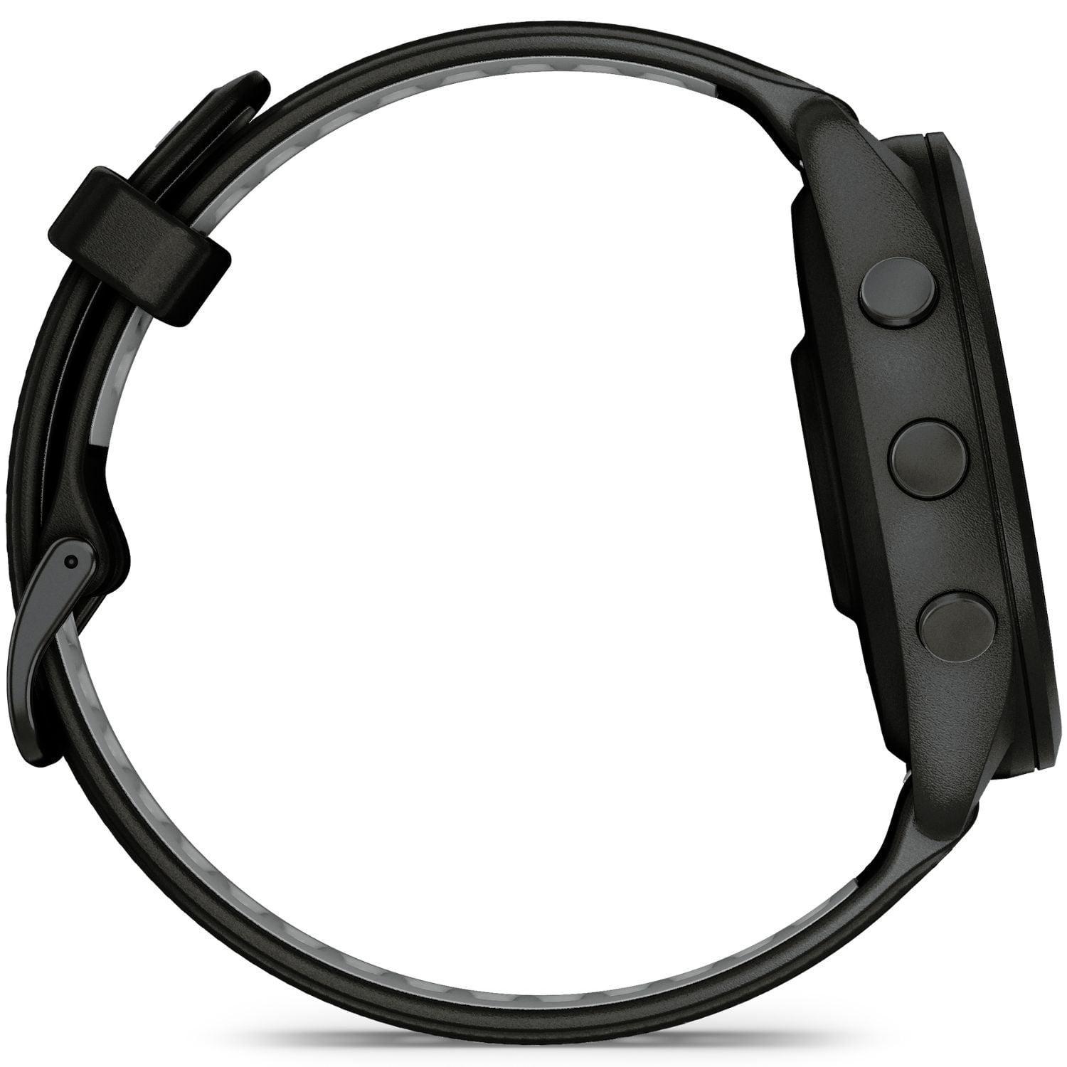 Garmin Forerunner 265 GPS Smartwatch - 46mm, Black/Powder Gray Bundle with Deco Essentials Charging Dock for Garmin Venu 3 + Silicone Dust Cover + Round Tempered Glass Screen Protector