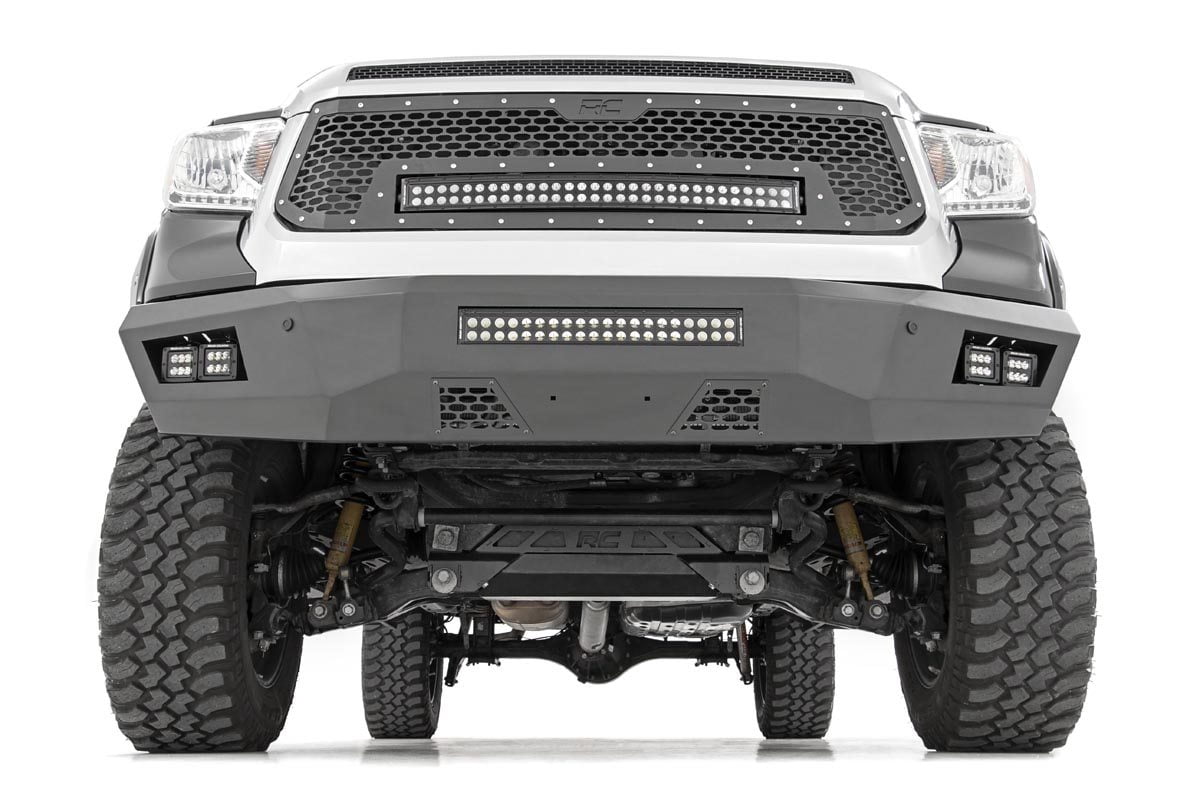 Rough Country Heavy Duty Front LED Bumper for 2014-2021 Toyota Tundra - 10777