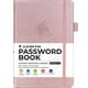 thumbnail image 1 of Libro de contraseñas Clever Fox con pestañas Organizador internet Cuaderno tamaño medio oro rosa, 1 of 3