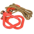 thumbnail image 1 of Un par de columpios de plástico ajustables para niños, gimnasio, ejercicio físico, deportes, anillo colgante con cuerda roja, 1 of 5