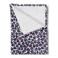 thumbnail image 2 of Fruit Soft Flannel Fleece Throw Blanket, Pattern with Abstract Figs in Purple Shades Healthy Eating Dieting, Cozy Plush for Indoor and Outdoor Use, 50" x 70", Blue Violet Purple, by Ambesonne, 2 of 5