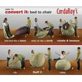 thumbnail image 5 of CordaRoy's Corduroy Convertible Bean Bag Chair, King Classic, Khaki, 5 of 14