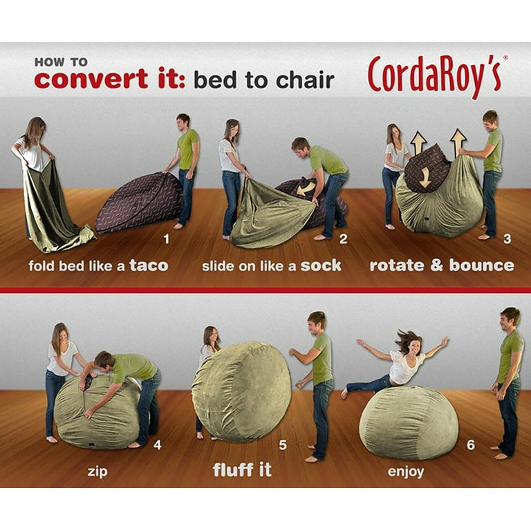 Corduroy king size bean bag deals