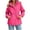 Hot Pink, variant on Riecok Hiking Jacket for Women Long Sleeve Zip up Windproof Coats Hooded Drawstring Waist Jackets Fall Outerwear with Pocket S