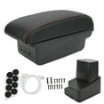 thumbnail image 2 of Auto Armrest Storage Organizer Box,Car Armrest Box Black Center Console Black Box Auto Armrest Box High-End Performance, 2 of 14