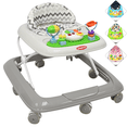 thumbnail image 1 of Andadera para Bebé Luz y Sonido Juguetes Interactivos Altura Ajustable Plegable Ruedas de Goma Apta desde 6 meses y hasta 12 kg - Gris, 1 of 6