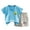 Sky Blue, variant on CAICJ98 Toddler Boy Summer Clothes Short Sleeve T-shirts and Shorts Kids Striped Shirt Short Set Newborn Girl Outfits (3-4 T,Pink)
