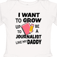 thumbnail image 4 of Inktastic I Want To Grow Up To Be A Journalist Like My Daddy Boys or Girls Long Sleeve Baby Bodysuit, 4 of 5