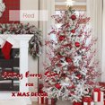 thumbnail image 7 of 12 Pack Artificial Glitter Berry Stem Ornaments Decorative, NOGIS 17 Inches Christmas Picks Glittery Bead Sticks Branches for Christmas Tree Decor Home Decor (Red), 7 of 7