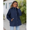 thumbnail image 5 of Zeagoo Spring Rain Coats for Women Rain Jacket Lightweight Waterproof Jackets with Hood Fashion Windproof Raincoat with Pockets, 5 of 6
