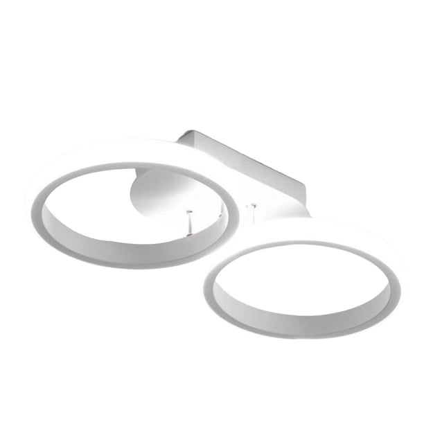 Lámpara de techo LED tipo araña para dormitorio, escalera, bar o balcón. Blanco Redondo Blanco