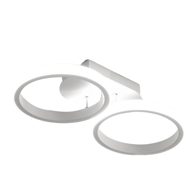 DOLITY Lights Lighting Fixture LED Ceiling Lamp for Laundry Balcony Office Stair Dining White Round White