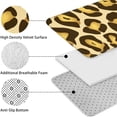 thumbnail image 5 of Gold and Brown Of Leopard Print Bathroom Rugs Sets 3 Piece,Toilet Cover Set,Absorbent Non Slip Bathroom Mats Sets with U-Shaped Contour Rug Toilet Rug Set, 5 of 5
