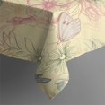 thumbnail image 4 of 60x60in(152x152cm) Square Tablecloth, Waterproof Polyester Table Cover, Wrinkle Resistant & Washable Fabric for Dining, Kitchen, Picnic, Floral Flowers Print, 4 of 6