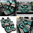 thumbnail image 3 of XYZCANDO Hummingbird Print Trash Can Lipstick Cover Handbrake Cover Fender Cover Keychain Seat Belt Cover Steering Wheel Cover Armrest Cover Car Cushion Cover Car Coasters Washable, 3 of 7