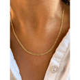 thumbnail image 3 of YOPTOP Solid Yellow Gold Necklace Link Chain Solid Yellow Gold Cuban Link Chain Necklace  3.50MM  16”-24”,16", 3 of 7