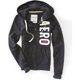 thumbnail image 1 of Aeropostale - Sudadera con capucha y cremallera completa para mujer, gris, extragrande Aeropostale  Sudadera, 1 of 2