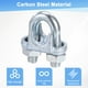 thumbnail image 4 of Uxcell 6-Pack Abrazaderas de Cable, Clip de Cable de Acero al Carbono M8, Sujetador de Silla de Perno en U, 4 of 6
