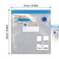thumbnail image 3 of Vacuum Seal Food Storage Bags – Heavy-Duty BPA-Free Plastic, 10-Pack (Quart + Gallon), Clear, Kitchen & Freezer Use, 3 of 6