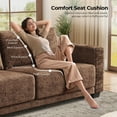 thumbnail image 2 of COPIAE 86 Inch Sofa with Extra Deep Seats Oversize,2 Seater Sofa for Living Room, Modern Couch and Sofa, Comfy Armrests and Seats and Backrests, Easy Installation,Chenille Fabric Brown, 2 of 11