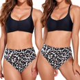 thumbnail image 3 of Women‘s Crop Top High Waisted Bikini Set Two Piece Swimsuits  S-2XL, 3 of 4