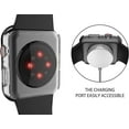 thumbnail image 6 of Phmnkl 2 Pack Hard PC Case Built in Tempered Glass Compatible with 2022 Apple Watch Ultra 49mm, Ultra-Thin Protective Case with Screen Protector for iWatch, Shockproof Cover with Button, Transparent, 6 of 16