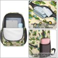 thumbnail image 4 of Tractor and Harvesters Cream Pattern 17" School Backpacks for Teens,Waterproof Oxford Fabric,S-Shape Padded Straps for School,Travel,Hiking,Camping, 4 of 6