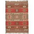 thumbnail image 2 of Jaipur Bedouin Thebes Flat Weave Deep Rust Hemp/Jute Handmade Rug, 2 of 4