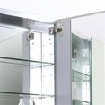 thumbnail image 5 of Fresca Senza 59" Aluminum Bathroom Medicine Cabinet with Mirrors in Mirrored, 5 of 6