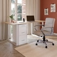 thumbnail image 2 of 3-Drawer Vertical File Cabinet, Letter Size Documents, Lockable & Mobile, 18.9" D x 14.3" W x 26.9" H, White, 2 of 18