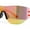 Orange - Fuchsia Mirror, variant on Boys Kids Rimless Shield Color Mirror Wrap Curved Sport Sunglasses Blue - Blue Mirror