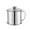 Metallic, variant on Oil strainer container, storage pot for frying oil, 304 stainless steel kitchen oil filter, oil container with strainer and lid, grease can, grease separator, for storing frying oil and for cooking
