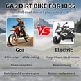 thumbnail image 3 of 49cc 2-Stroke Kids Dirt Bike, Gas Powered Mini Dirt Bike for Boys and Girls 5-13, Motorcycle with 25mph Max Speed, 2.5-10" Off Road Tires, Front and Rear Suspension & Dual Disc Brakes, Orange, 3 of 8