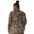 thumbnail image 2 of Ashley Stewart Women's Plus Size Crystal Animal Print Top, 2 of 5