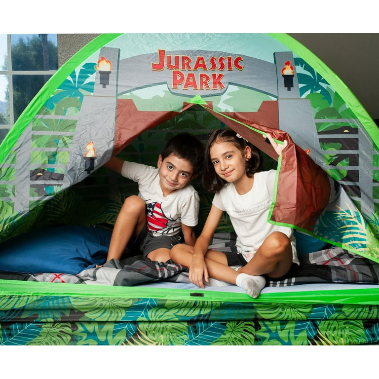 Jurassic Park Gates Indoor Bed Tent Pop Up Canopy 72 x 36 x 41