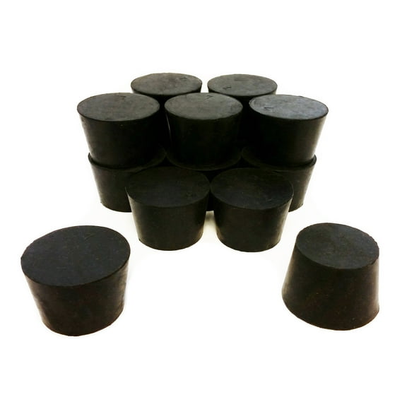 Rubber Stoppers, Size 7, Solid. Pack 1-Pound.