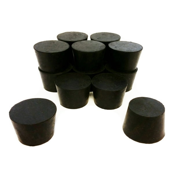 Rubber Stoppers, Size 7, Solid, 1Pound Pack