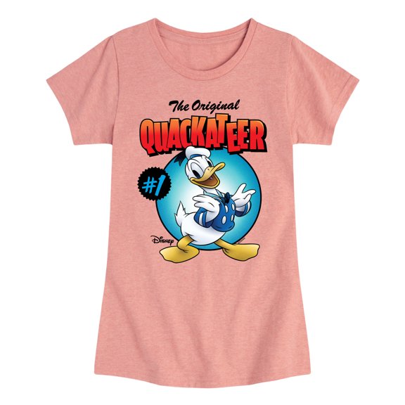 Disney - Quackateer - Toddler & Youth Girls Short Sleeve Graphic T-Shirt