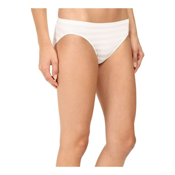 Jockey Women's Underwear Matte & Shine Seamfree Bikini, White, 6