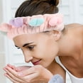 thumbnail image 4 of unbranded 2Ud Elastic Stretch Heart Headband Plush Makeup Hairband Cute Gift for Women, 4 of 8