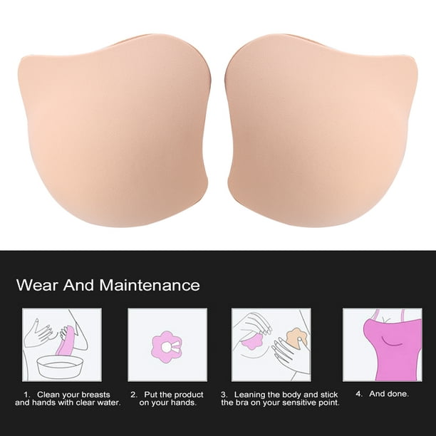 Backless Bra,Strapless Invisible Bra Breast Breast Gather Bra